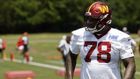 Commanders LT Laremy Tunsil (undisclosed) leaves practice (NFL)