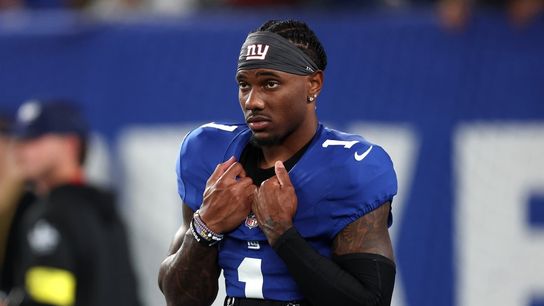 Giants WR Malik Nabers (knee) not on PUP list (NFL). Photo by Vincent Carchietta-Imagn Images
