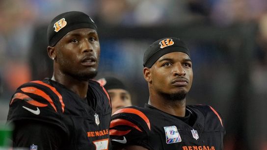 Bengals WRs Ja'Marr Chase (knee), Tee Higgins (heel) limited this week (NFL)