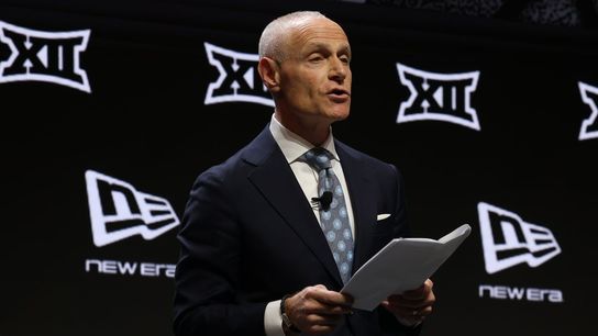 Big 12 notebook: Commish hushes Sorsby talk (College Football). Photo by Sophia Scheller-Imagn Images