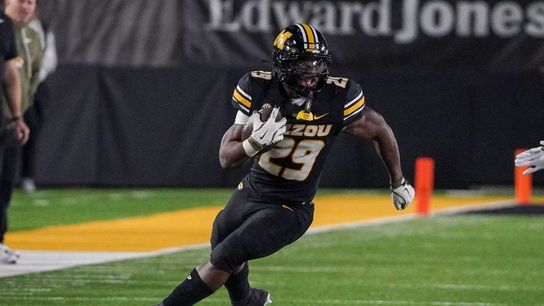 Missouri All-America RB Ahmad Hardy (gunshot) to miss opener (College Football). Photo by Denny Medley-Imagn Images