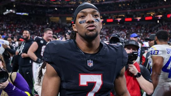 Falcons RB Bijan Robinson: A 'dream' to stay with one team (NFL). Photo by Brett Davis-Imagn Images