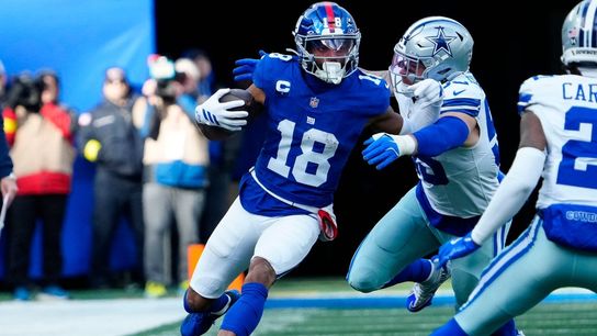 Giants release longtime starting WR Darius Slayton (NFL). Photo by Kevin R. Wexler