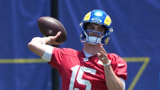 Rams QB Ty Simpson becomes last first-round pick to sign (NFL). Photo by Kirby Lee-Imagn Images