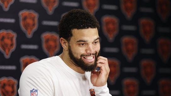 Bears QB Caleb Williams denied 'Iceman' product trademark (NFL). Photo by Kamil Krzaczynski-Imagn Images