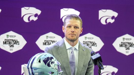 Big 12 notebook: K-State's Collin Klein begins HC tenure at alma mater (College Football). Photo by Raymond Carlin III-Imagn Images