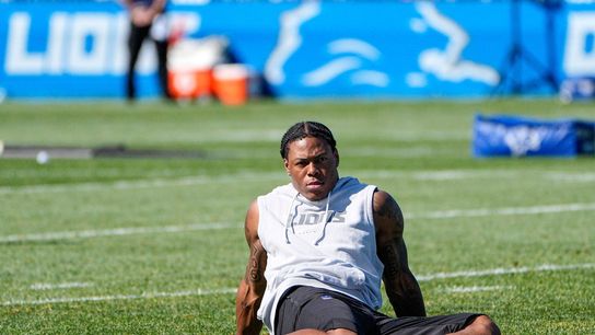 Lions RB Jahmyr Gibbs: 'Time will tell' how long hold-in lasts (NFL). Photo by Junfu Han / USA TODAY NETWORK via Imagn Images