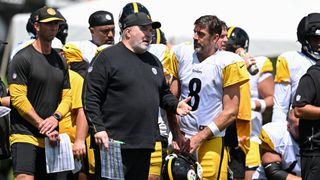 QB Aaron Rodgers: Steelers want me to play in preseason games vs. Packers, Jets (NFL). Photo by Barry Reeger-Imagn Images