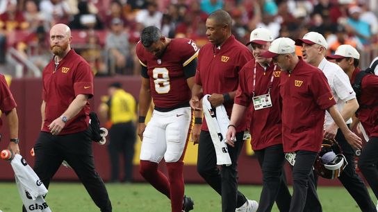 Report: Commanders QB Marcus Mariota (MCL) to miss time (NFL)