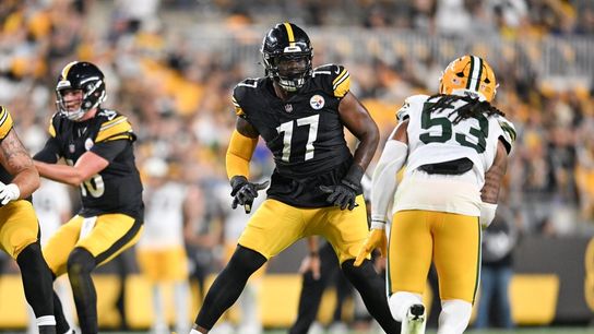 Reports: Cowboys acquire Steelers '23 first-rounder Broderick Jones (NFL). Photo by Barry Reeger-Imagn Images