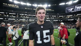 Raiders GM on Fernando Mendoza: 'His time is coming, but he's got to earn it' (NFL). Photo by Kirby Lee-Imagn Images