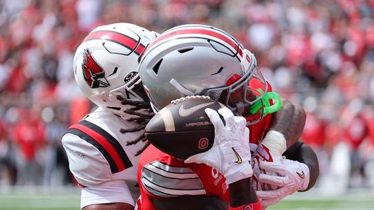 Jeremiah Smith snags 2 TDs as No. 1 Ohio State routs Ball State (College Football)
