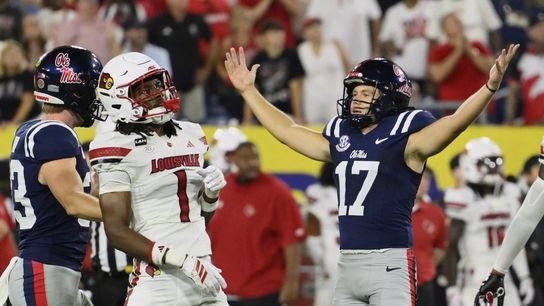 No. 9 Ole Miss beats No. 24 Louisville on game-ending 48-yard FG (College Football)