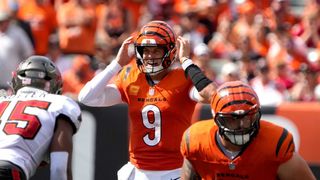 Bengals QB Joe Burrow adamant he'll play vs. Texans despite back injury (NFL). Photo by Cara Owsley