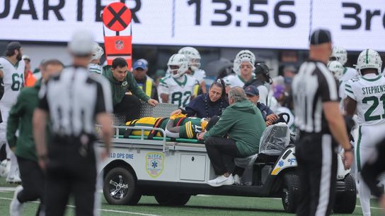 Packers WR Jayden Reed (neck), RT Zach Bako-Bewele (knee) carted off, ruled out (NFL)