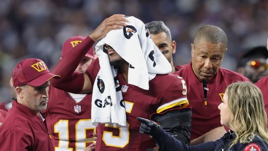 Commanders QB Jayden Daniels practices in limited capacity (NFL)
