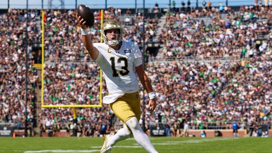 CJ Carr accounts for 4 TDs in No. 3 Notre Dame's rout of Purdue (College Football)