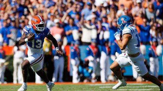 Jadan Baugh scores 3 TDs as No. 21 Florida knocks off No. 4 Ole Miss (College Football)