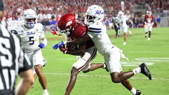 Chris Marshall's big haul highlights Arkansas' romp over Tulsa (College Football)