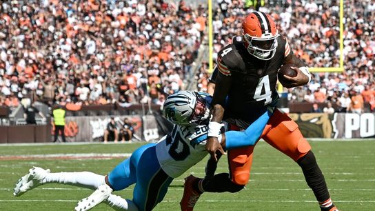 Deshaun Watson guides Browns to comeback win over Panthers (NFL). Photo by Ken Blaze