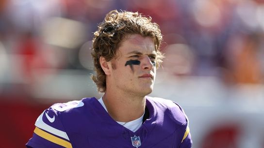 Giants acquire QB J.J. McCarthy from Vikings (NFL). Photo by Matt Pendleton