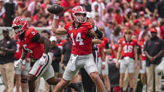 No. 2 Georgia shrugs off sluggish start, pulls away from Vanderbilt (College Football). Photo by Dale Zanine
