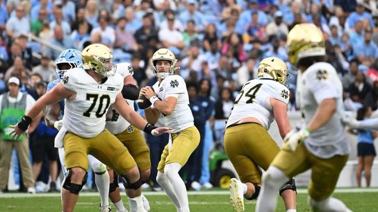 Top 25 roundup: CJ Carr's 5-TD day leads No. 3 Notre Dame over UNC (College Football)