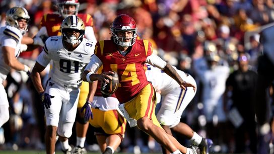 No. 18 Southern California surges past Washington, holds on for win (College Football)