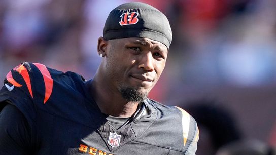 Bengals WR Tee Higgins (adductor) day-to-day, could play Week 5 (NFL). Photo by Sam Greene