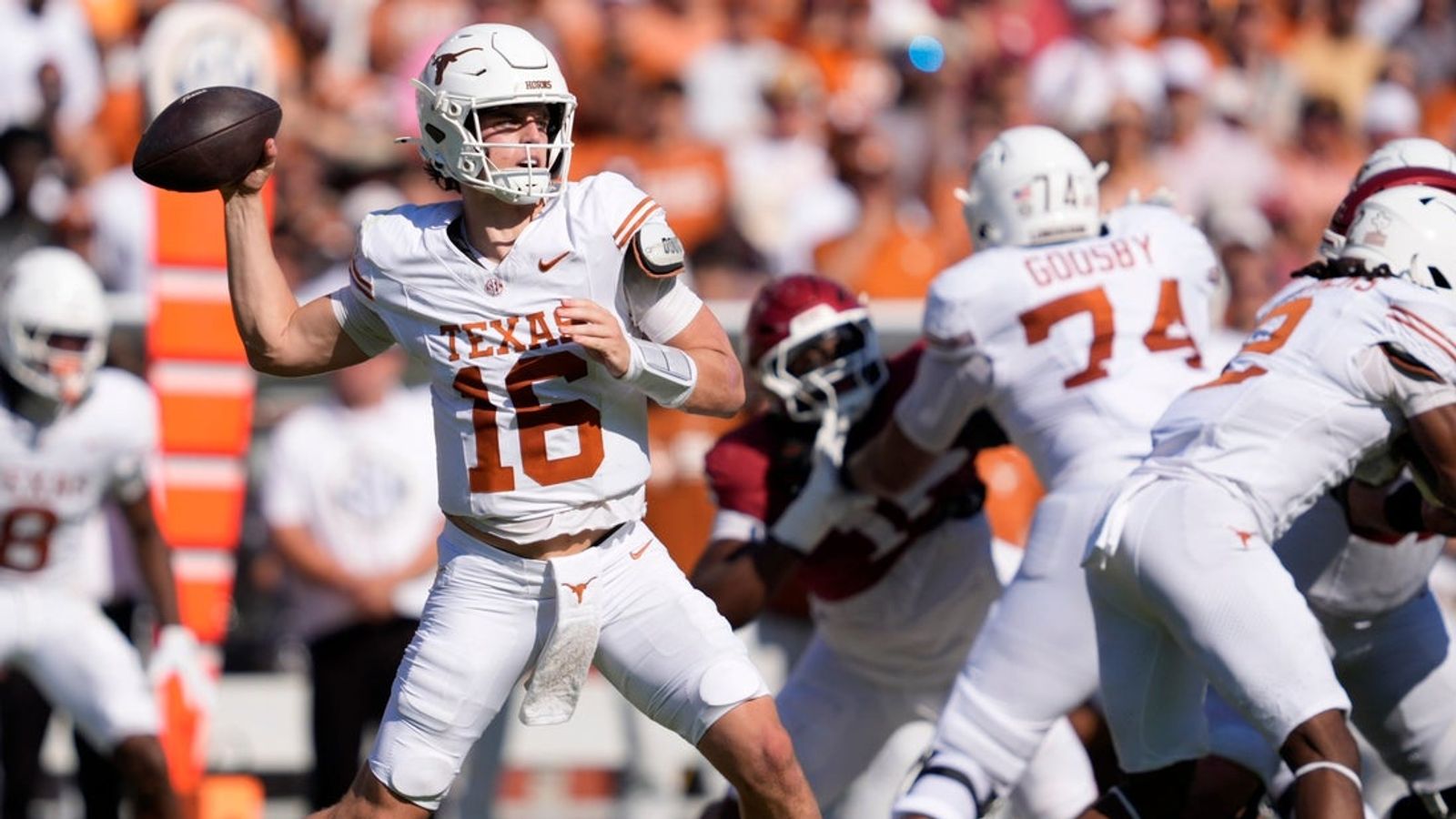 Steve Sarkisian: Surname turns up heat on Texas QB Arch Manning