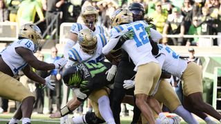 Big Ten: Officials gave Oregon incorrect spot on conversion try in loss to UCLA (College Football). Photo by Troy Wayrynen