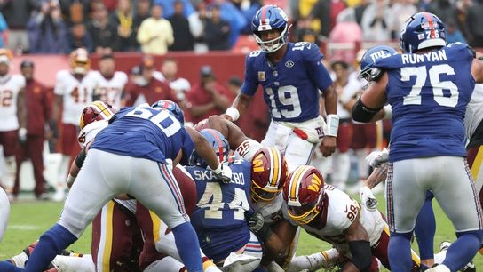 Commanders, Giants each squander OT chances in season’s first tie (NFL). Photo by Geoff Burke