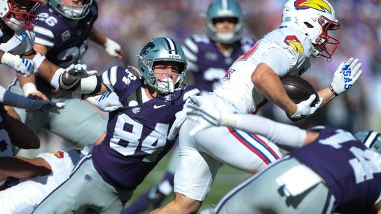 Kansas State wipes out early deficit, extends streak vs. Kansas (College Football). Photo by Evert Nelson
