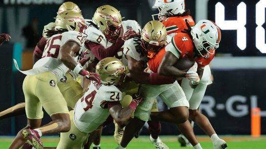 No. 3 Miami escapes upset bid from Florida State with double-OT win (College Football)