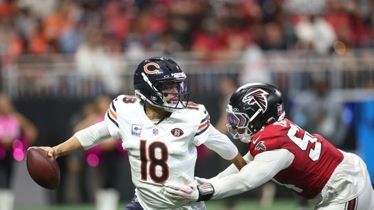 Caleb Williams shines in return as Bears knock off Falcons (NFL). Photo by Brett Davis