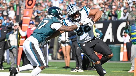 Bryce Young, Panthers control banged-up Eagles (NFL). Photo by Eric Hartline