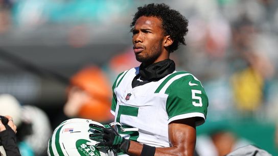 Jets’ Garrett Wilson frustrated, but not asking for trade (NFL). Photo by Vincent Carchietta