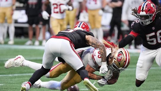 Falcons make key plays, hand 49ers first loss of season (NFL)