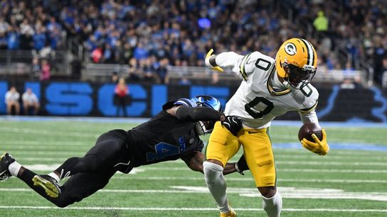 Packers WR Matthew Golden questionable vs. Panthers on Thursday (NFL). Photo by Lon Horwedel