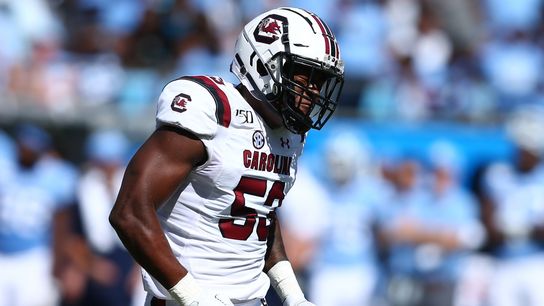 South Carolina LB Jones (ankle) misses second half (College Football)