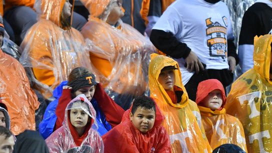 Nov 30, 2019; Knoxville, TN, USA; Tennessee Volunteers fans look on from the stands during the first half against the Vanderbilt Commodores at Neyland Stadium. Mandatory Credit: Randy Sartin-USA TODAY Sports