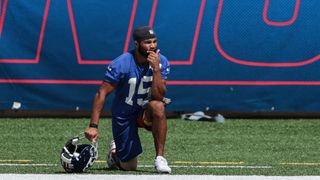 Giants WR Tate injures knee in practice (NFL)
