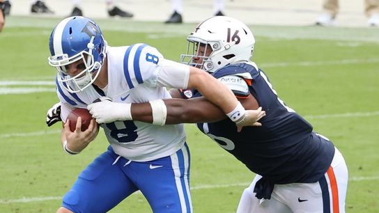 Virgina DE Burney to miss rest of season (College Football)