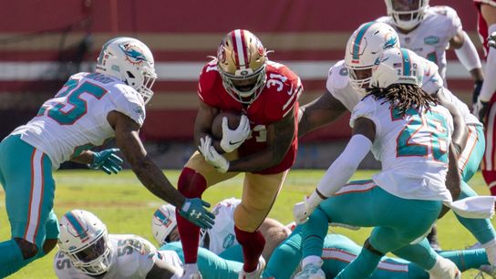 49ers' Mostert (ankle) out against Saints (NFL)