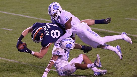 Cavaliers upend No. 15 North Carolina, 44-41 (College Football)