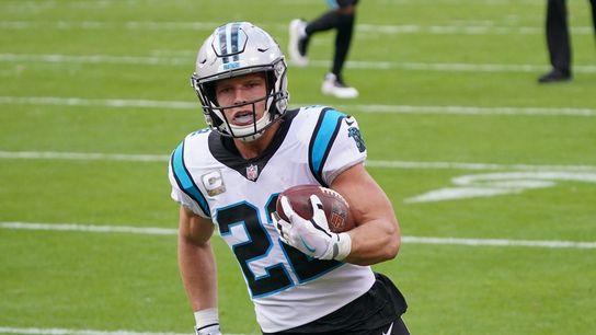 Reports: Panthers RB McCaffrey (shoulder) out Sunday (NFL)