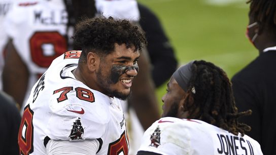Bucs OT Tristan Wirfs out, C Ryan Jensen in vs. Rams (NFL)