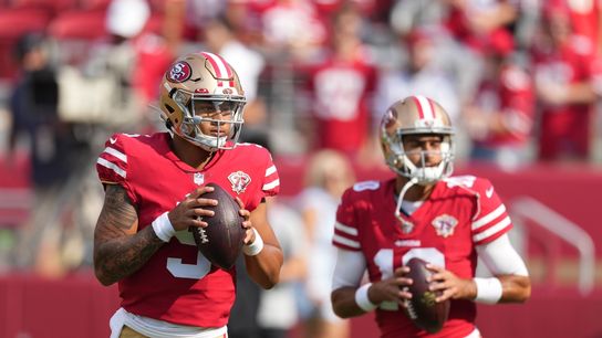 Kyle Shanahan has 'good idea' of starting QB but won't spill (NFL)