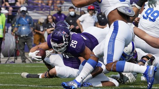 Evan Hull carries Northwestern over Indiana State (College Football)