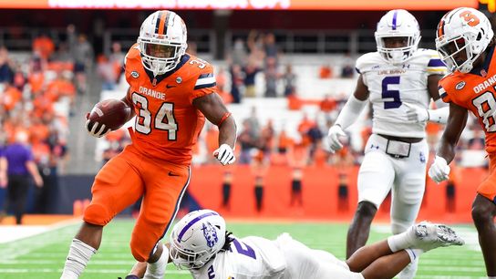 Sean Tucker scores five TDs as Syracuse smokes Albany (College Football)